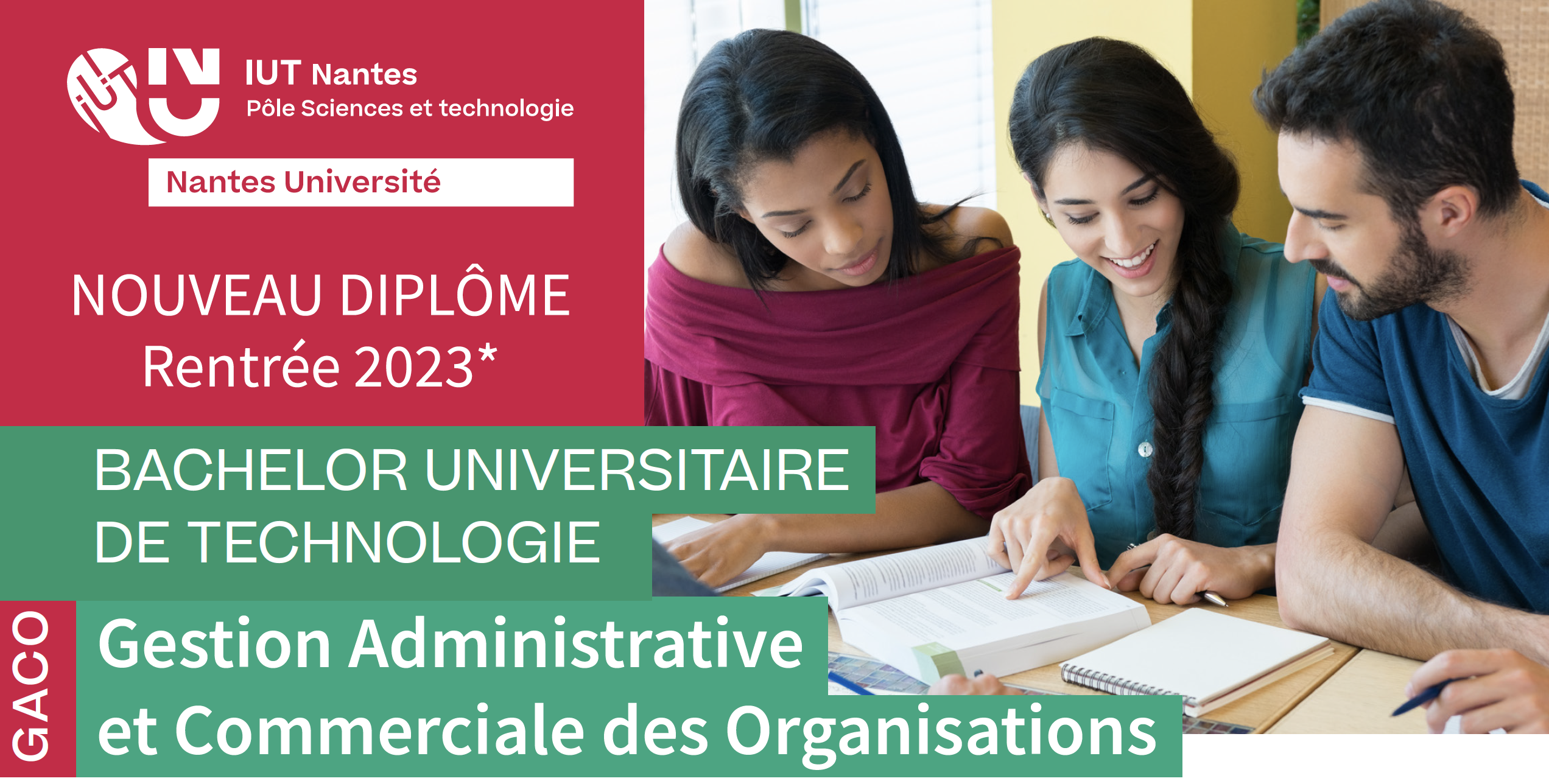 Nouvelle formation à la rentrée 2023 : le BUT Gestion Administrative et Commerciale des Organisations (GACO)